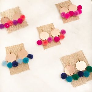 Pom Pom Earrings